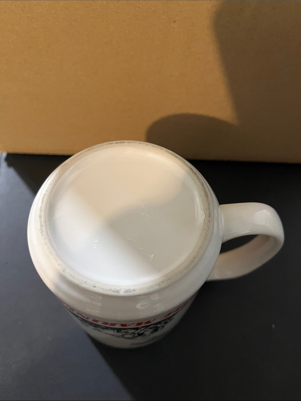 The Marines White Ceramic Coffee Mug with Flag Graphic - Picture 4 of 4